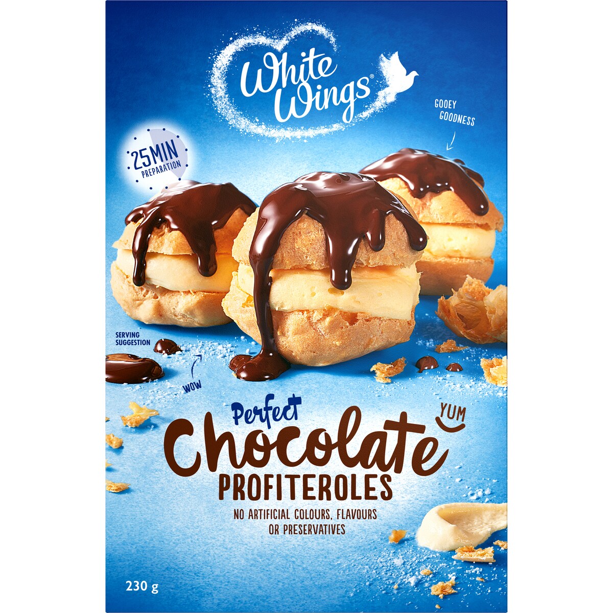 White Wings Dessert Mix Chocolate Profiteroles 230g