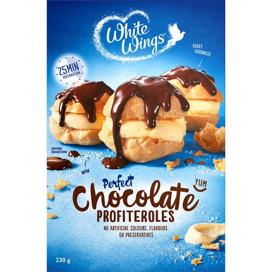 White Wings Dessert Mix Chocolate Profiteroles 230g