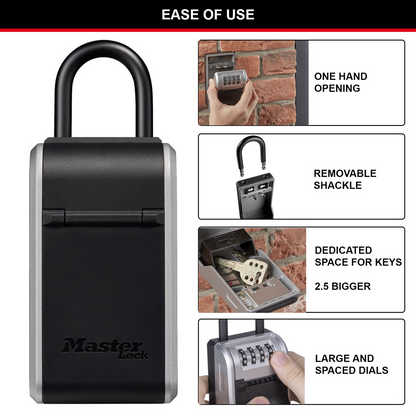 Master Lock Portable Key Safe - 10 Keys - 76 x 196mm