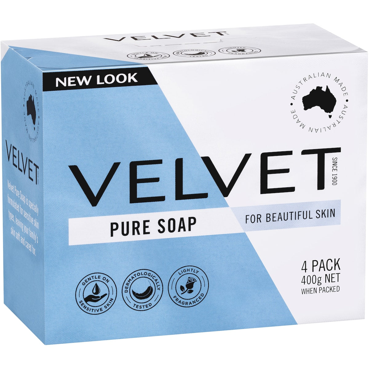 Velvet Pure Bar Soap Pure 4 Pack