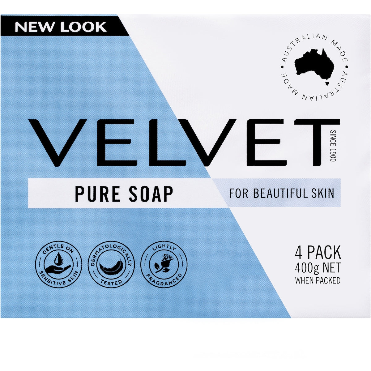 Velvet Pure Bar Soap Pure 4 Pack