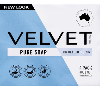 Velvet Pure Bar Soap Pure 4 Pack