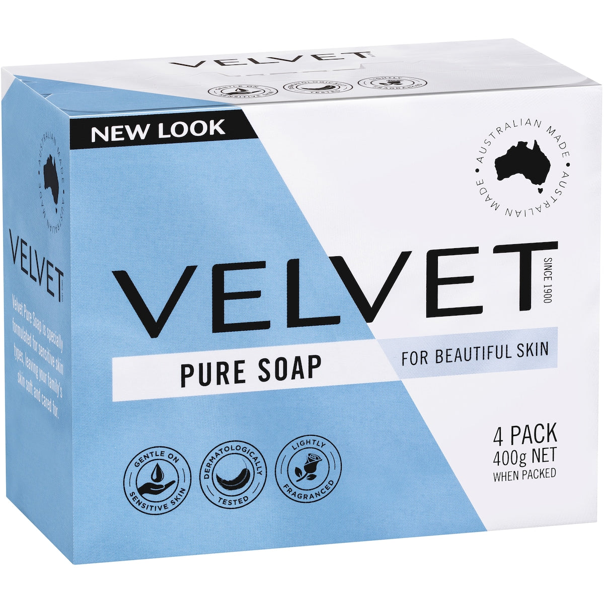 Velvet Pure Bar Soap Pure 4 Pack