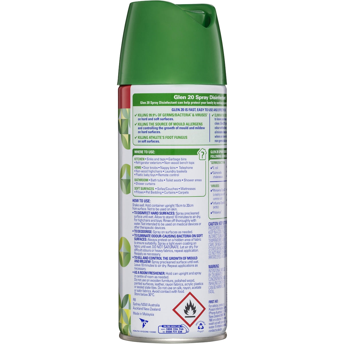 Glen 20 Light & Fresh Summer Garden Disinfectant Spray 300g