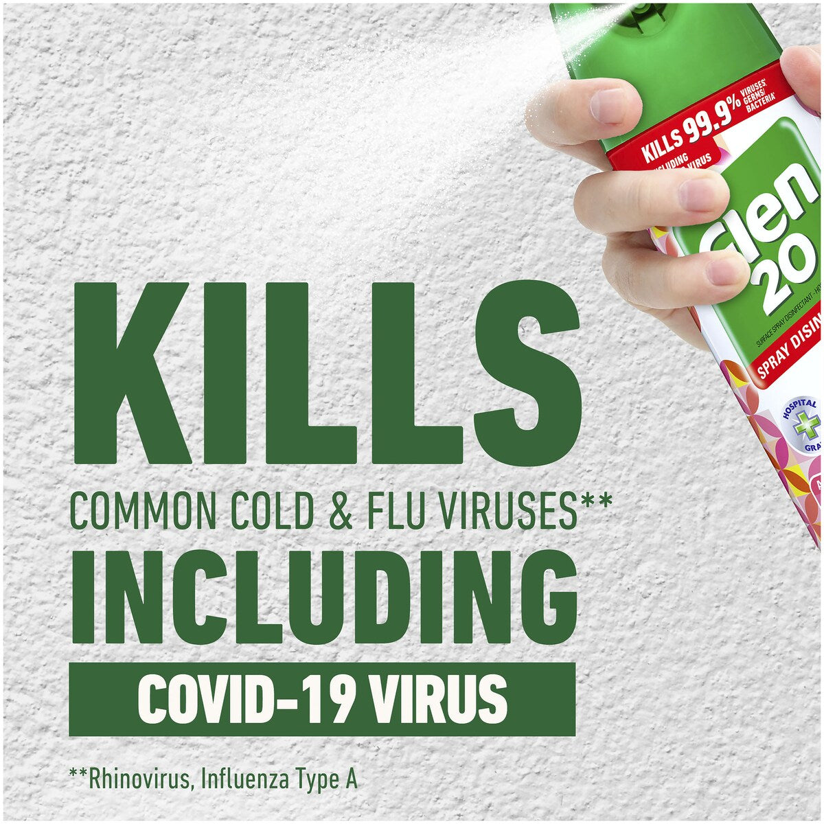 Glen 20 Light & Fresh Berry Breeze Disinfectant Spray 300g