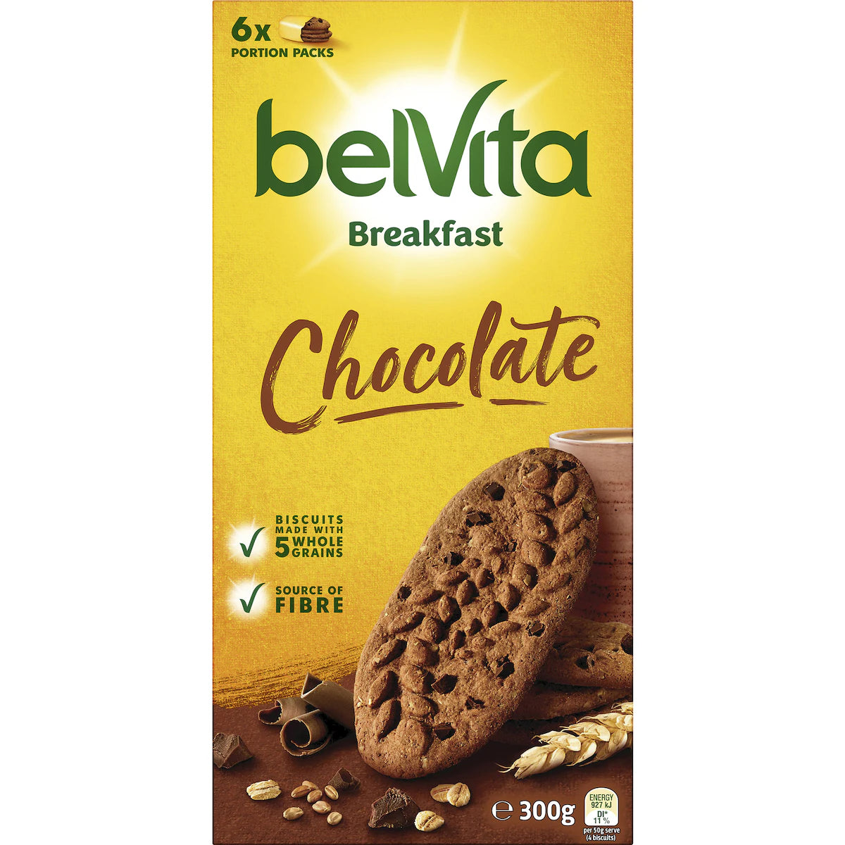 Belvita Chocolate Breakfast Biscuits 6 Pack | 300g