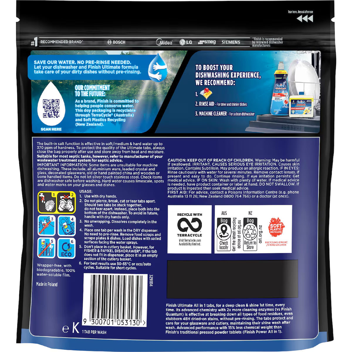 Finish Ultimate Lemon Dishwasher Tablets | 16 pack