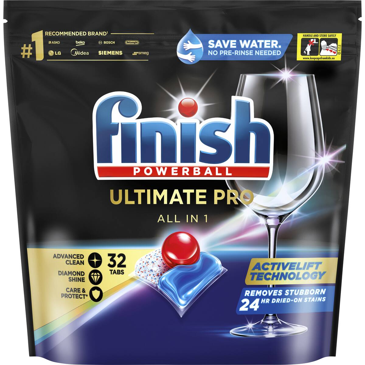 Finish Ultimate Pro Dishwasher Tablets 32 Pack
