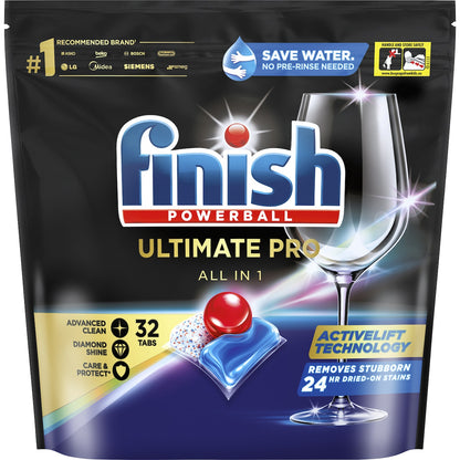Finish Ultimate Pro Dishwasher Tablets 32 Pack