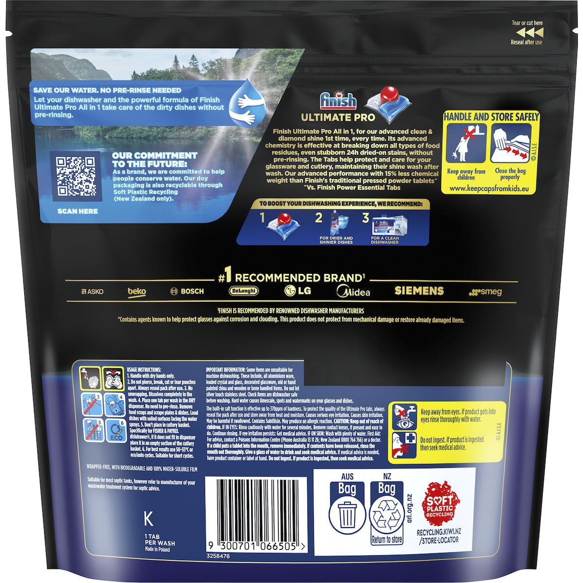 Finish Ultimate Pro Dishwasher Tablets 32 Pack