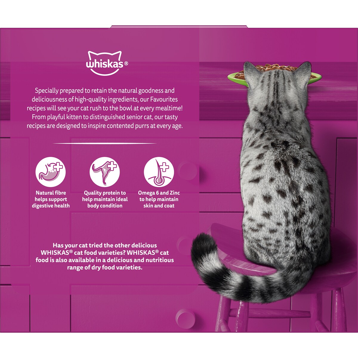 Whiskas 1+ Years Mixed Favourites In Gravy 12 X85g