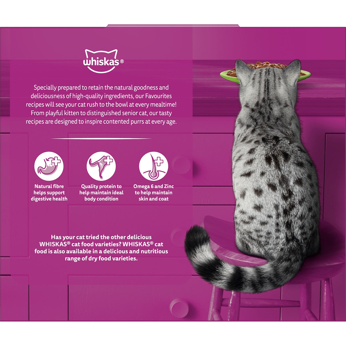 Whiskas 1+ Years Mixed Favourites In Gravy Wet Cat Food 85g X 12 Pack