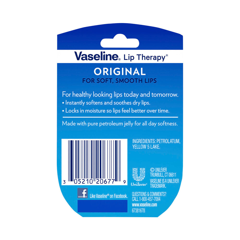 Vaseline Lip Therapy Original Tub - 7g