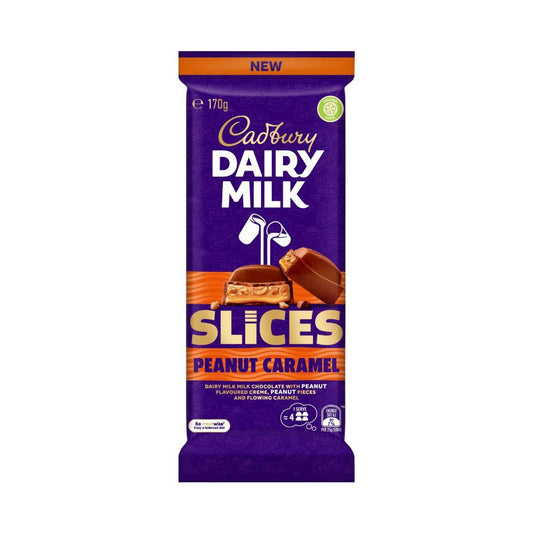 Cadbury Dairy Milk Peanut Caramel Slice Chocolate Block - 170g