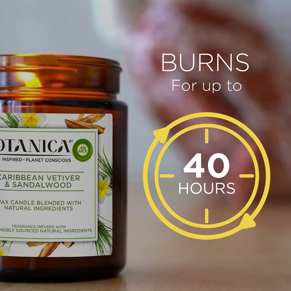 Botanica Caribbean Vetiver & Sandalwood Candle 205g