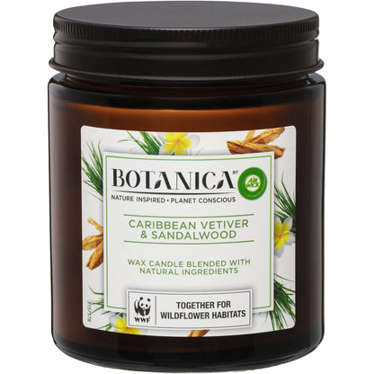 Botanica Caribbean Vetiver & Sandalwood Candle 205g