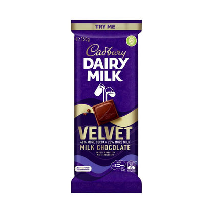 Cadbury Dairy Milk Velvet Block Chocolate - 150g