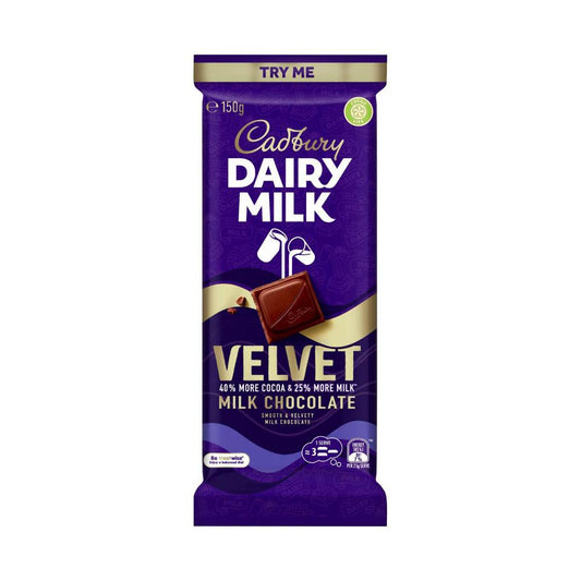 Cadbury Dairy Milk Velvet Block Chocolate - 150g