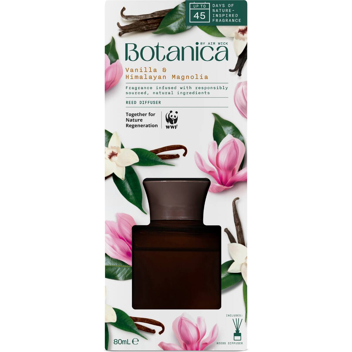 Botanica Vanilla & Himalayan Magnolia Reed Diffuser 80ml