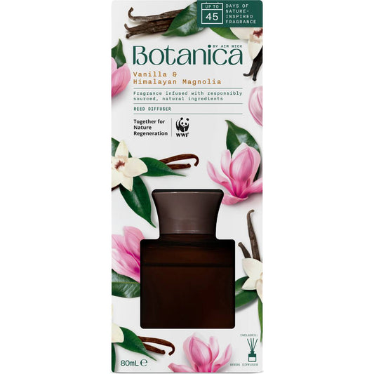 Botanica Vanilla & Himalayan Magnolia Reed Diffuser 80ml