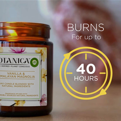 Botanica Vanilla & Himalayan Magnolia Candle 205g