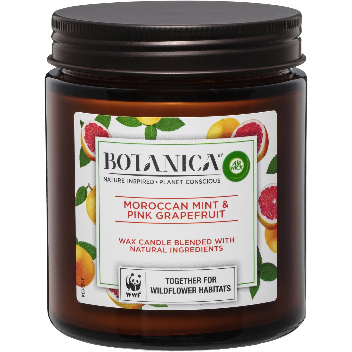 Botanica Moroccan Mint & Pink Grapefruit Candle 205g