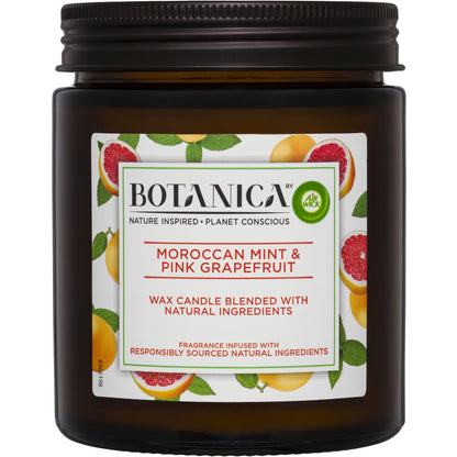Botanica Moroccan Mint & Pink Grapefruit Candle 205g