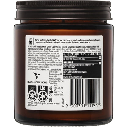 Botanica Moroccan Mint & Pink Grapefruit Candle 205g