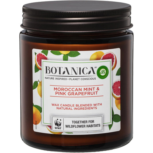 Botanica Moroccan Mint & Pink Grapefruit Candle 205g