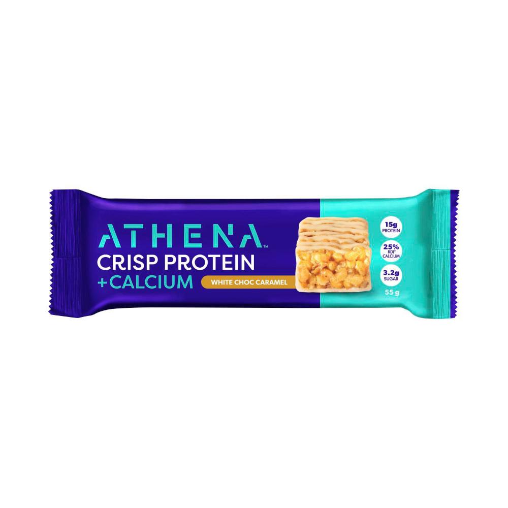 Athena Protein Crisp + Calcium Bar White Choc Caramel - 55g