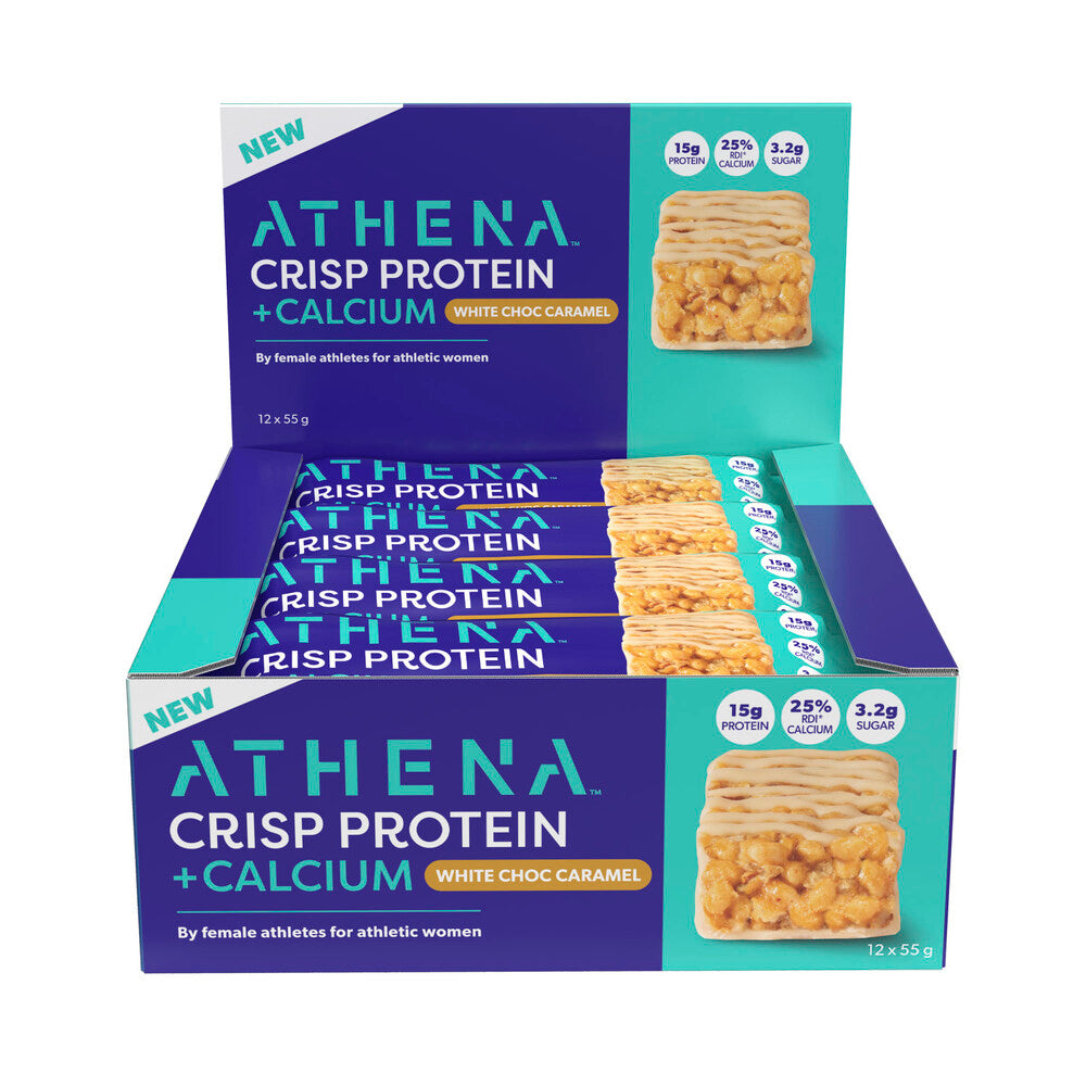 Athena Protein Crisp + Calcium Bar White Choc Caramel - 55g