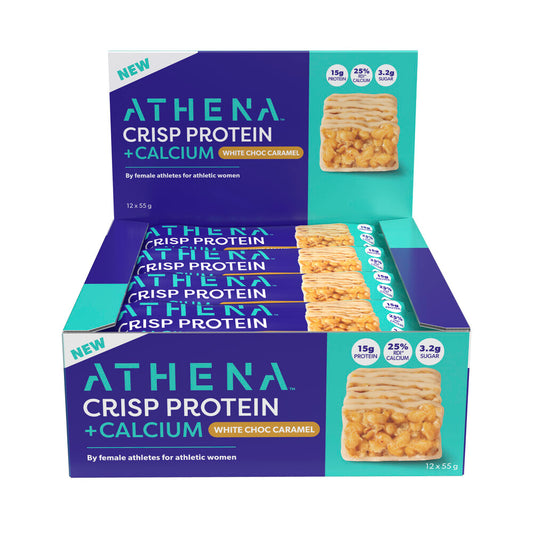 Athena Protein Crisp + Calcium Bar White Choc Caramel - 55g