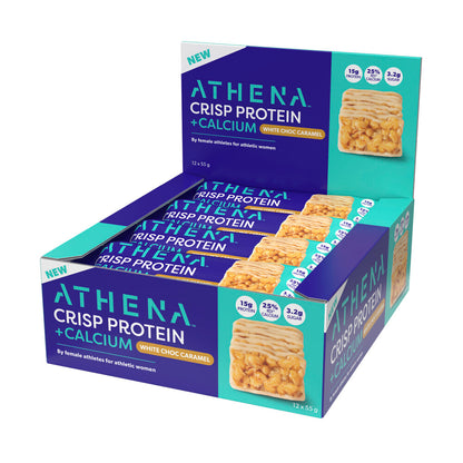 Athena Protein Crisp + Calcium Bar White Choc Caramel - 55g