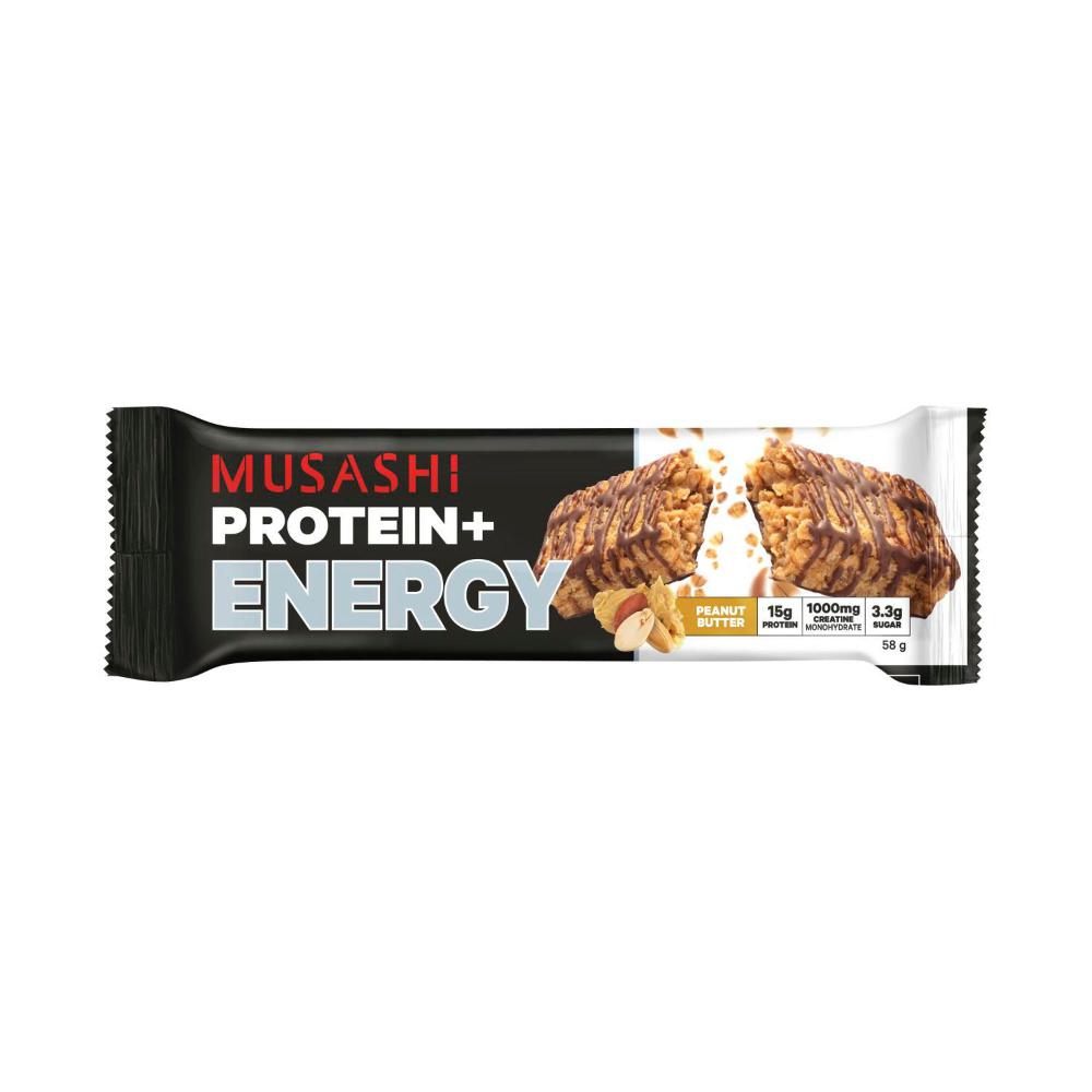 Musashi Protein + Energy Bar Peanut Butter - 58g