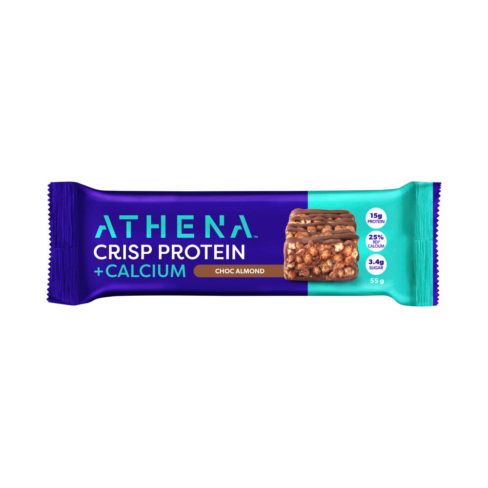 Athena Protein Crisp + Calcium Bar Choc Almond - 55g