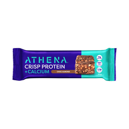 Athena Protein Crisp + Calcium Bar Choc Almond - 55g