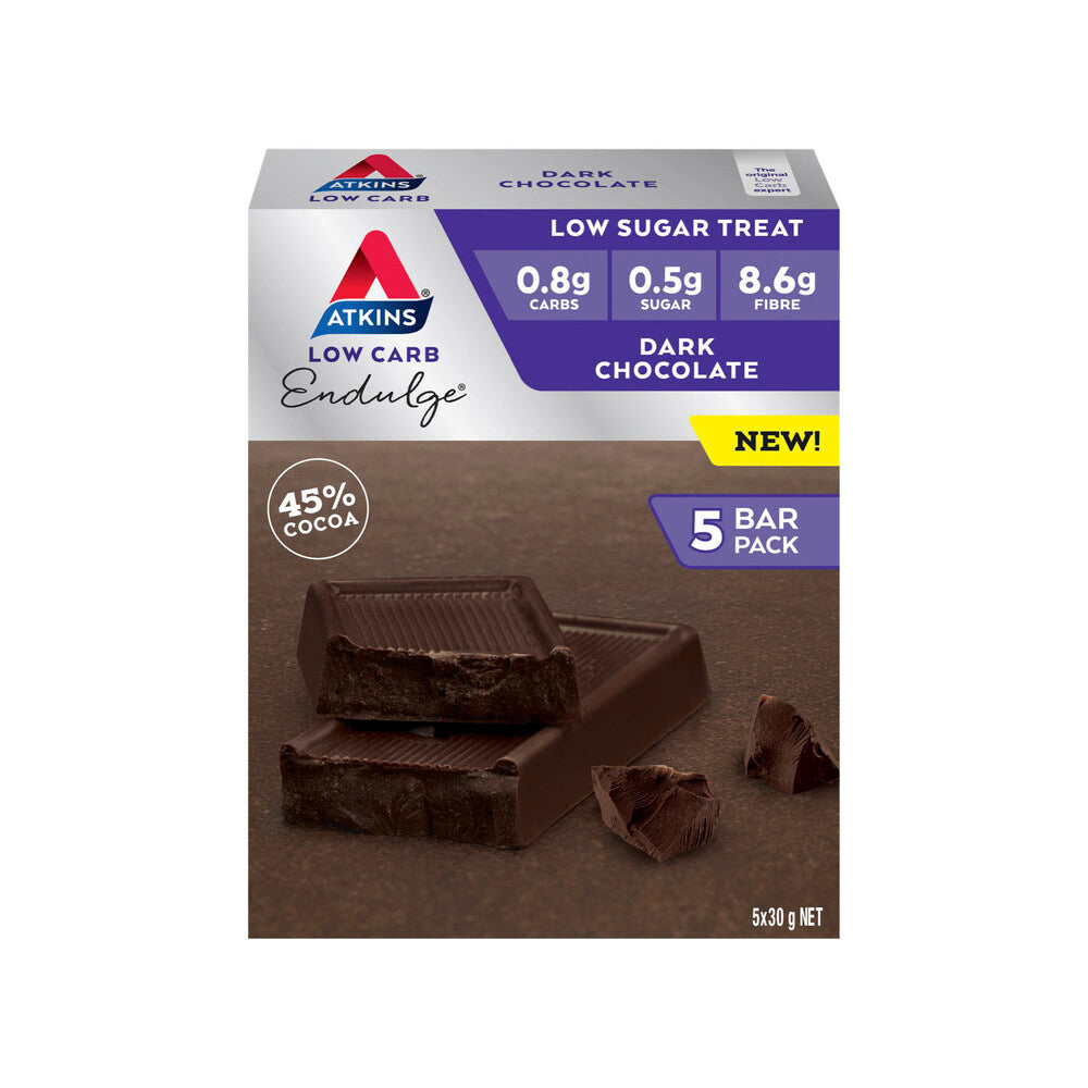 Atkins Low Carb Endulge Bar Dark Chocolate 5x30g - 150g