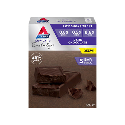 Atkins Low Carb Endulge Bar Dark Chocolate 5x30g - 150g