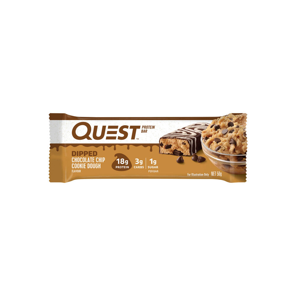 Quest Protein Bar Dipped Chocolate Chip Cookie Dough - 50g