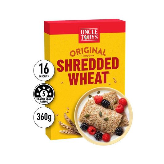 Une Tobys Shredded Wheat Cereal - 360g