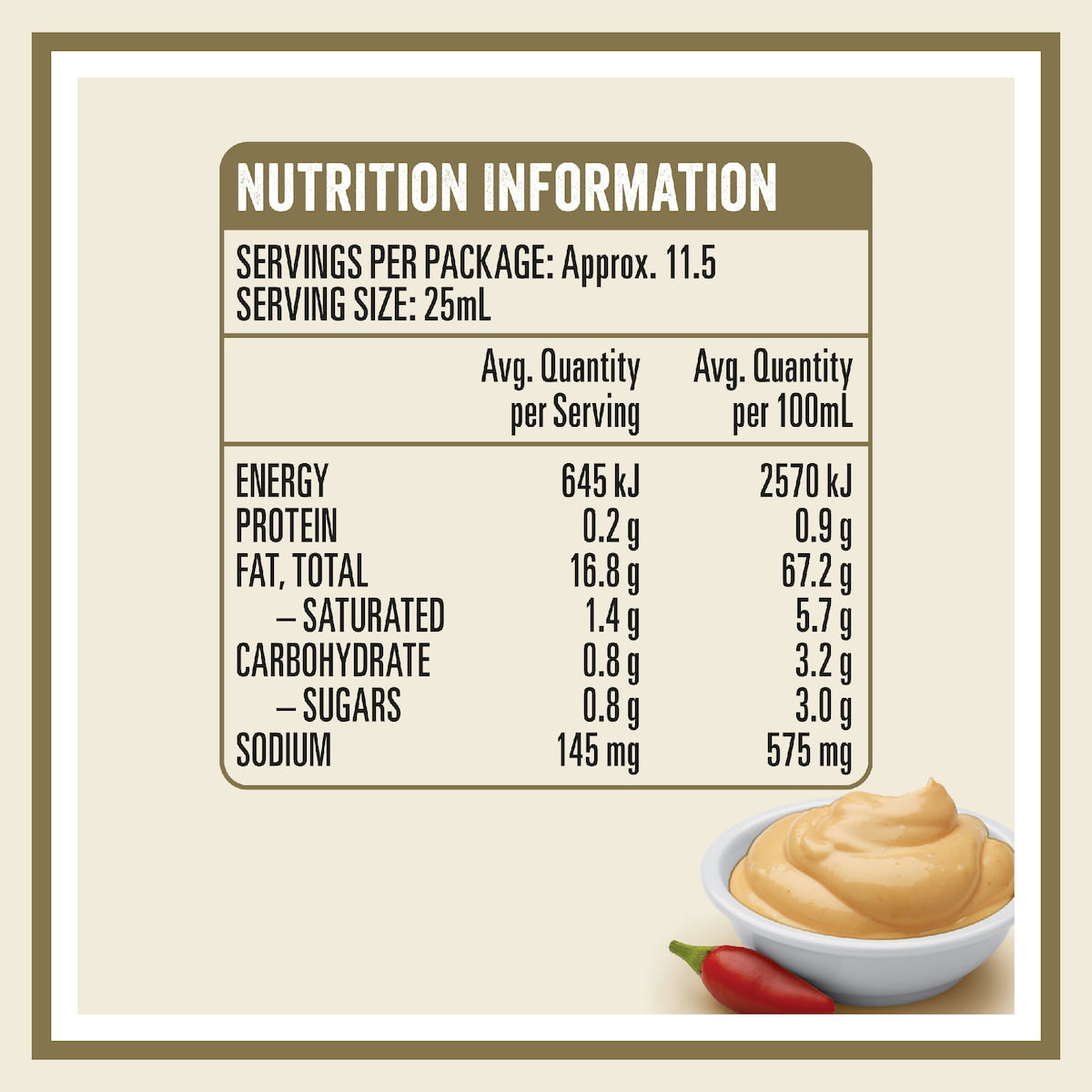 Heinz Seriously Good Spicy Peri Peri Flavoured Mayonnaise 295ml
