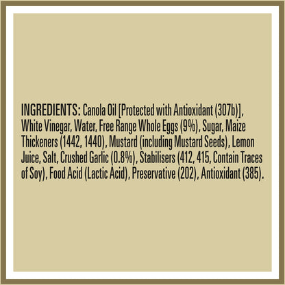Heinz Mayo Seriously Good Mayonnaise Lite Garlic Aioli 295ml