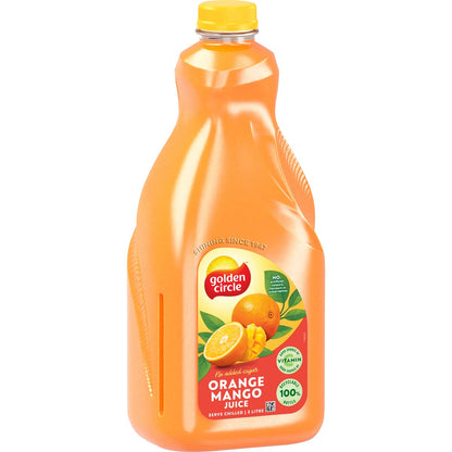 Golden Circle Orange Mango Juice No Added Sugar Fruit Juice Breakfast 2l