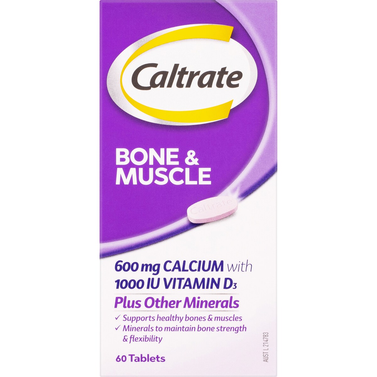 Caltrate Bone & Muscle With Calcium & Vitamin D3 60 pack