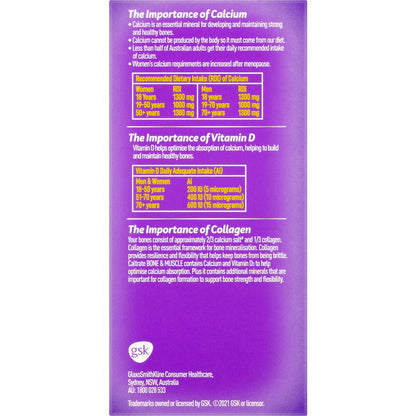 Caltrate Bone & Muscle With Calcium & Vitamin D3 60 pack