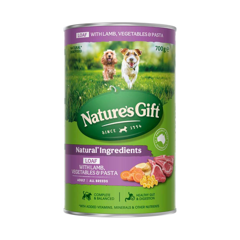 Nature's Gift Lamb Pasta And Vegetable Dog Food - 700g