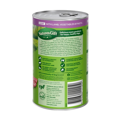 Nature's Gift Lamb Pasta And Vegetable Dog Food - 700g