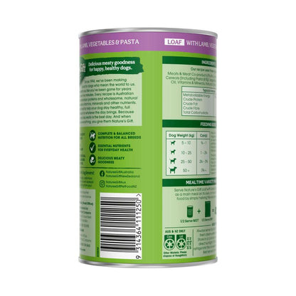 Nature's Gift Lamb Pasta And Vegetable Dog Food - 700g