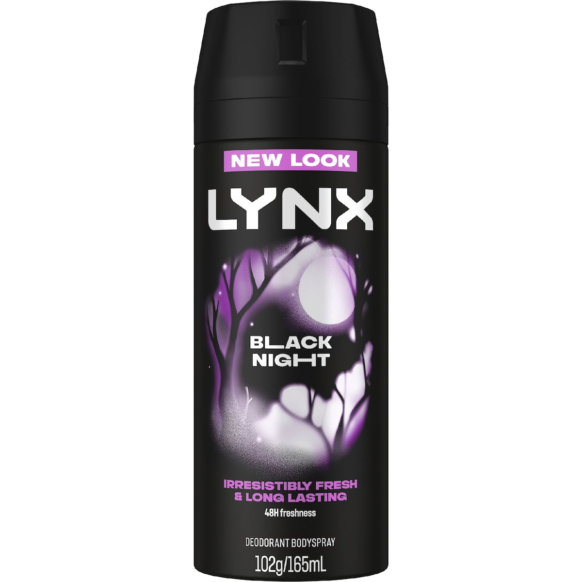Lynx Deodorant Body Spray Black Night 48h 165ml