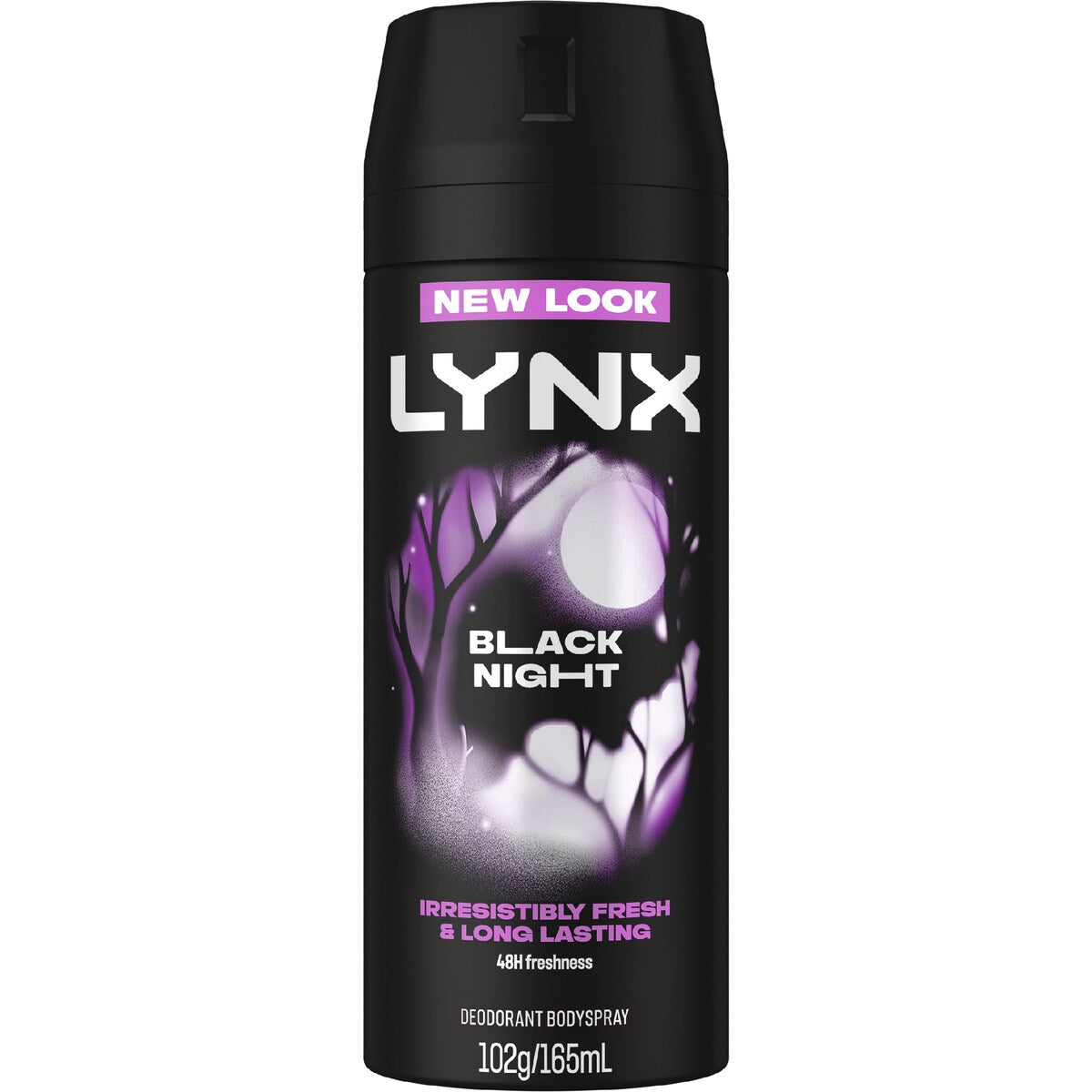 Lynx Deodorant Body Spray Black Night 48h 165ml